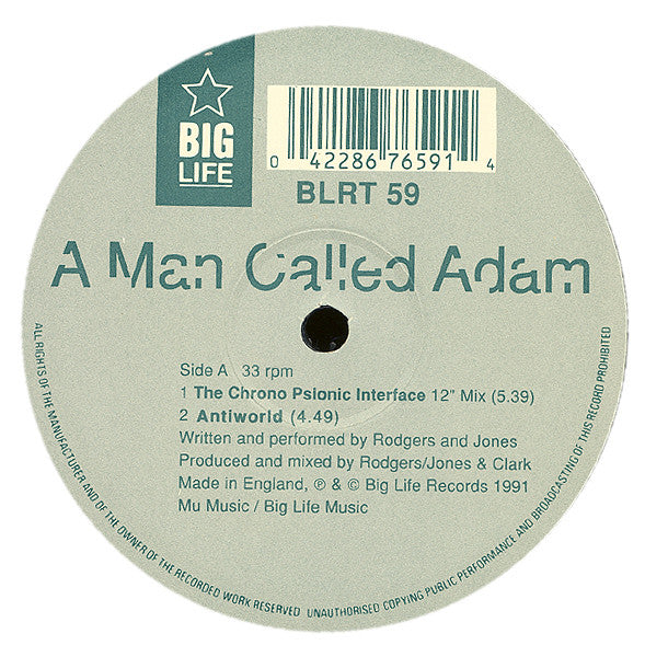 A Man Called Adam : The Chrono Psionic Interface EP (12", EP)