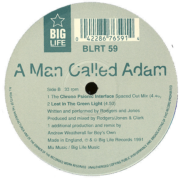 A Man Called Adam : The Chrono Psionic Interface EP (12", EP)