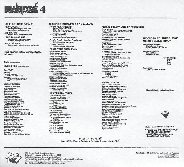 Mandré : Mandré 4 (LP, Album, Ltd, RE, Tra)