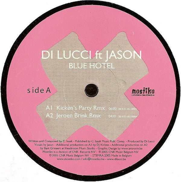 Di Lucci ft Jason (52) : Blue Hotel (12", Maxi)