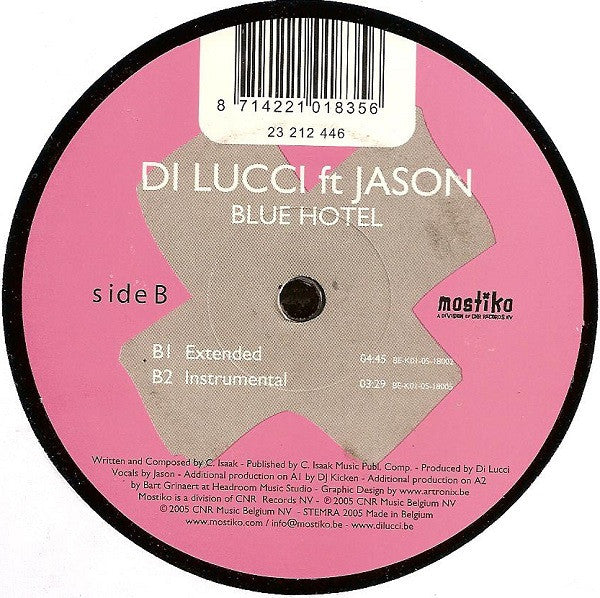 Di Lucci ft Jason (52) : Blue Hotel (12", Maxi)