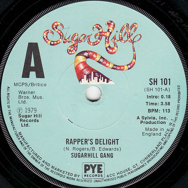 Sugarhill Gang : Rapper's Delight (7", Single, Sol)