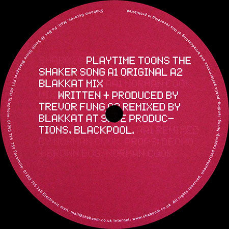 Playtime Toons : The Shaker Song (12")