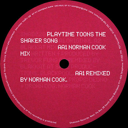 Playtime Toons : The Shaker Song (12")