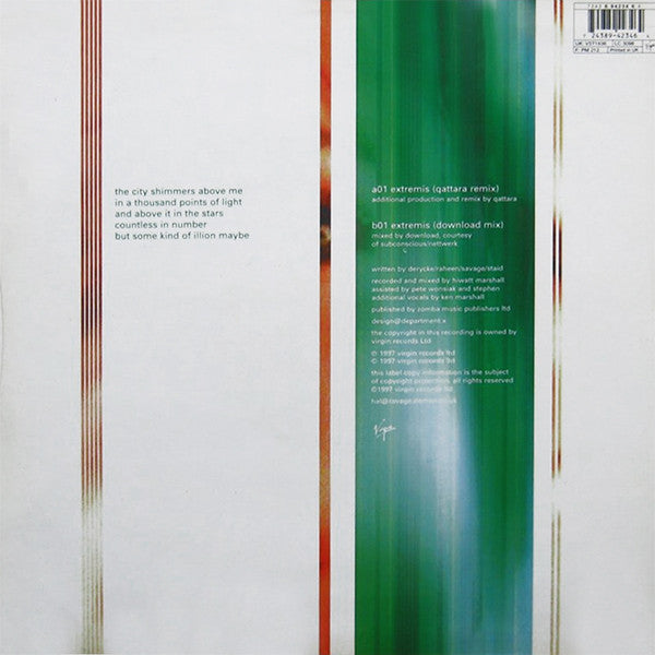 Hal (2) Featuring Gillian Anderson : Extremis (12", Single)