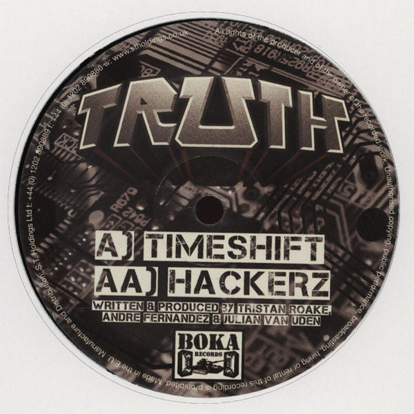 Truth (18) : Timeshift / Hackerz (12")