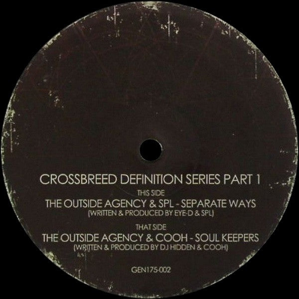 The Outside Agency / SPL / Cooh : Crossbreed Definition Series Part 1 (12", Bla)