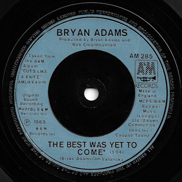 Bryan Adams / Tina Turner : It's Only Love (7", Single)