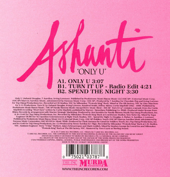 Ashanti : Only U (12", Single)