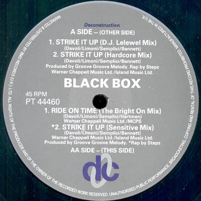 Black Box : Strike It Up (Remixed) (12")