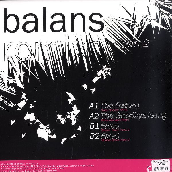 Darko Esser : Balans Remixes Part 2 (12")