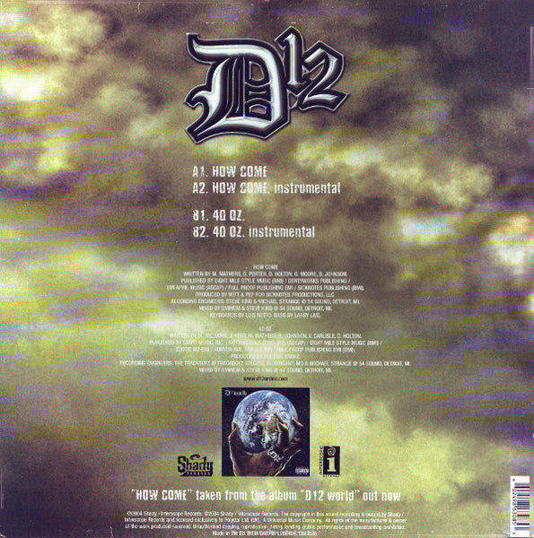 D12 : How Come (12", Single)