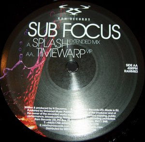 Sub Focus : Splash / Timewarp VIP (12")