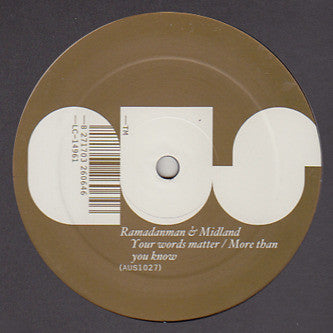 Ramadanman & Midland : Your Words Matter / More Than You Know (12")