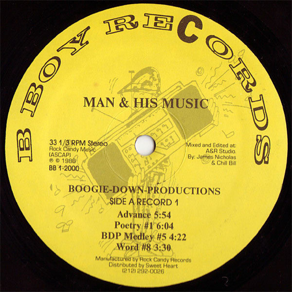 Boogie Down Productions : Man & His Music (2xLP, Album, Ltd)