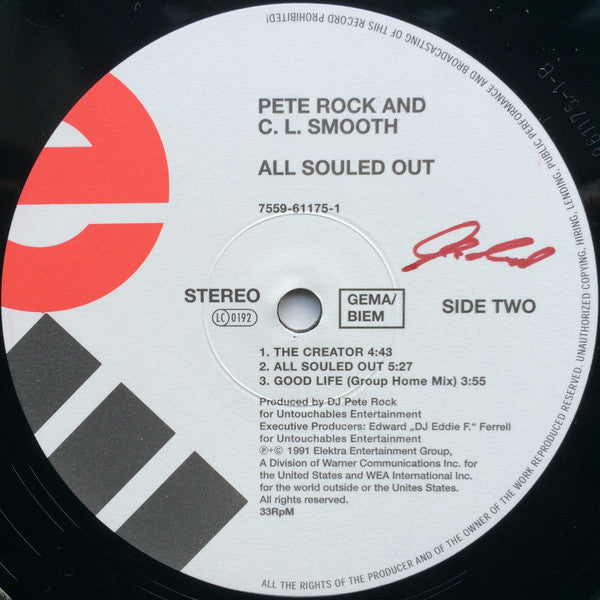 Pete Rock & C.L. Smooth : All Souled Out (12", EP)