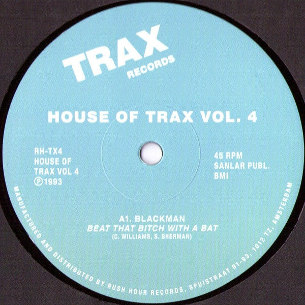 Blackman (4) / Maurice Joshua With Hula : House Of Trax Vol. 4 (12", RE, RM)