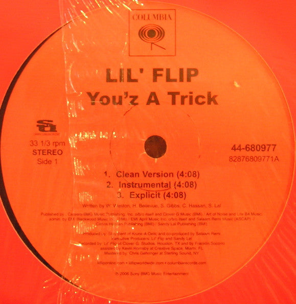 Lil' Flip : You'z A Trick (12")