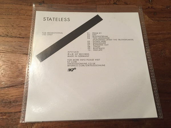 Stateless (2) : Stateless (CD, Album, Promo)