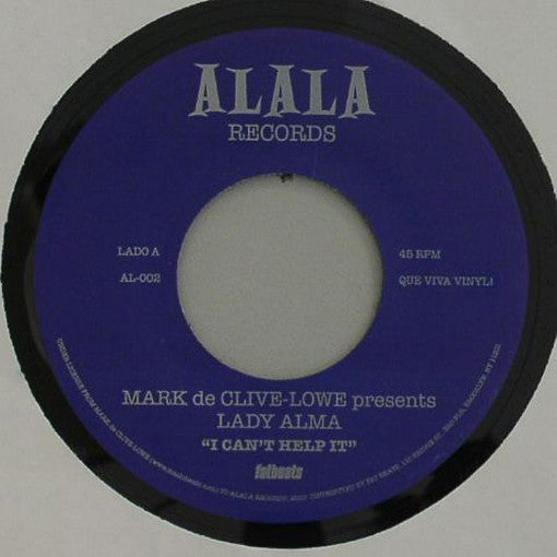 Mark De Clive-Lowe Presents Lady Alma / Rahel Dessalegne : I Can't Help It / Hope (7")