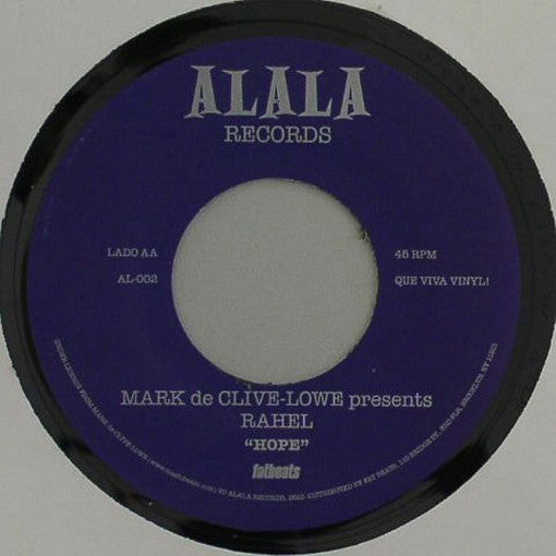 Mark De Clive-Lowe Presents Lady Alma / Rahel Dessalegne : I Can't Help It / Hope (7")