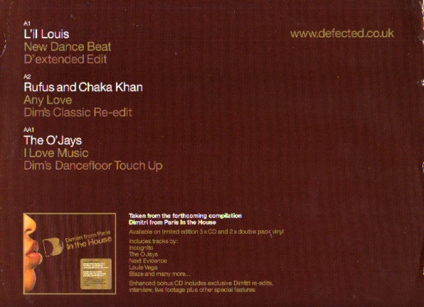 Dimitri From Paris : In The House (12", Ltd, Promo, Smplr)
