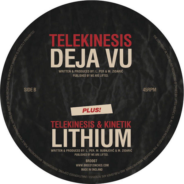 Telekinesis (3) & Kinetik (4) : Deja Vu / Lithium (12")