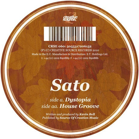 Sato (3) : Dystopia / House Groove (12")