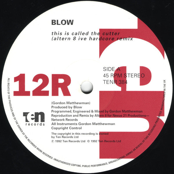 Blow : This Is Called The Cutter (12")