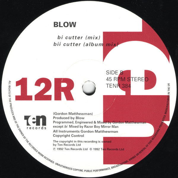 Blow : This Is Called The Cutter (12")