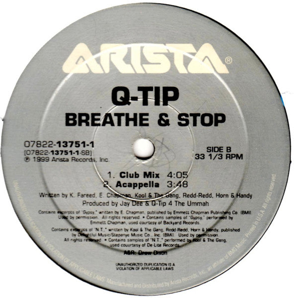Q-Tip : Breathe & Stop (12")