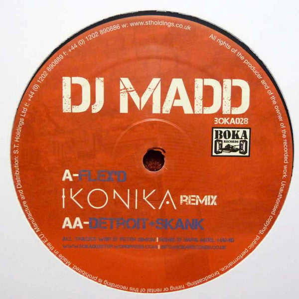 DJ Madd : Flex'd (Ikonika Remix) / Detroit Skank (12")