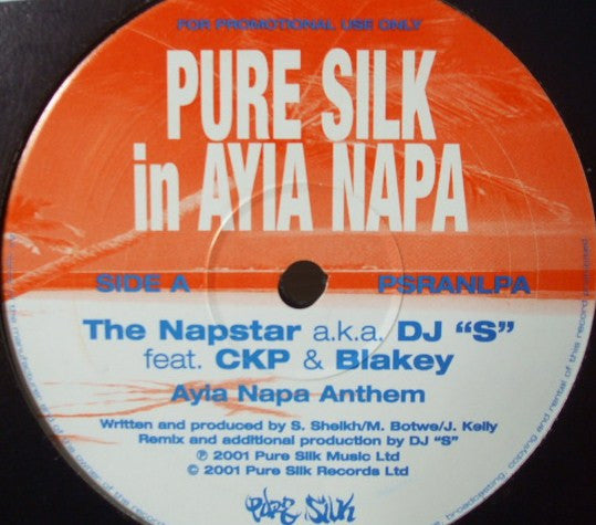 The Napstar / AC Burrell : Pure Silk In Ayia Napa (12", Ltd, Promo, Smplr)