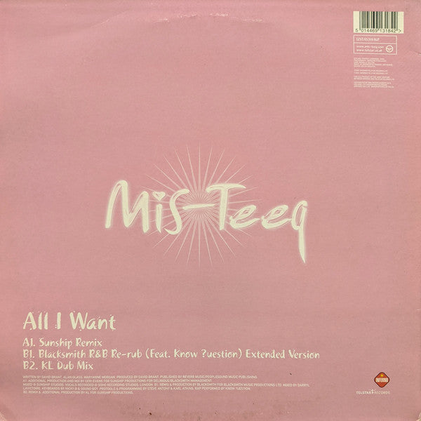Mis-Teeq : All I Want (12", Single, Ltd, Pur)