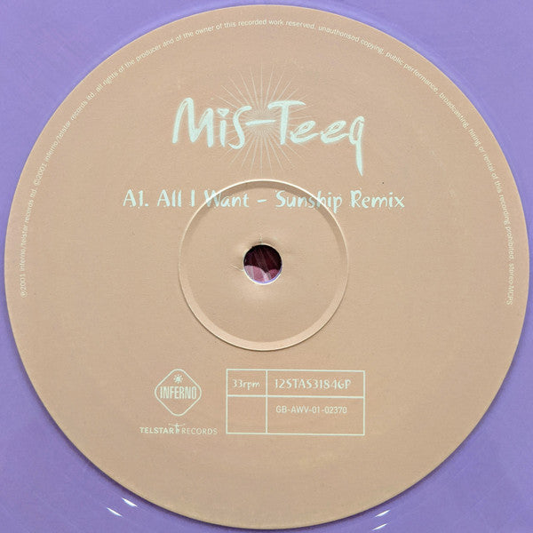 Mis-Teeq : All I Want (12", Single, Ltd, Pur)