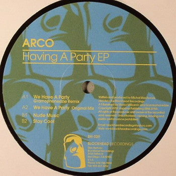 Arco (4) : Having A Party EP (12", EP)