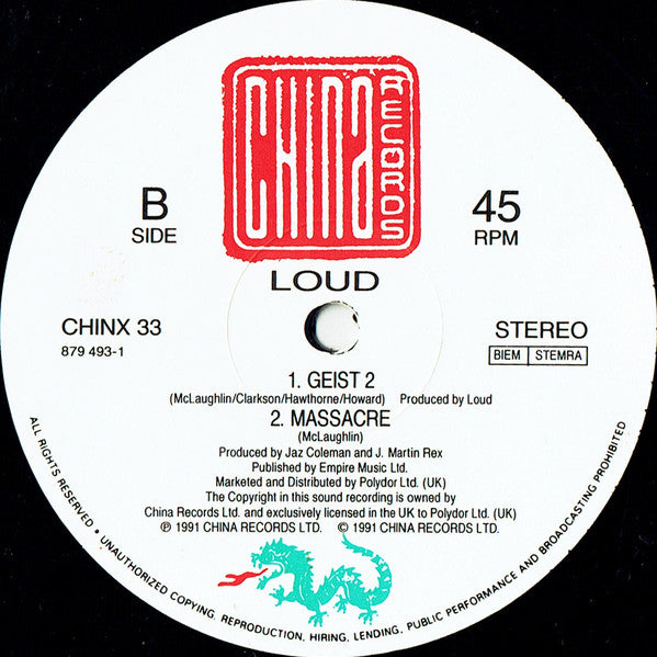 Loud (2) : Song For The Lonely (12", Single)