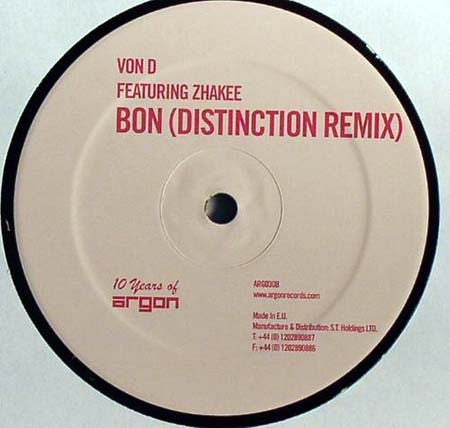 Von D : Bon (Remixes) (12")