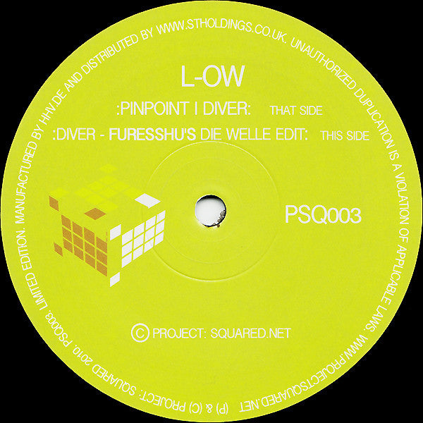 L-OW : Pinpoint / Diver / Diver (Furesshu's Die Welle Edit) (12")