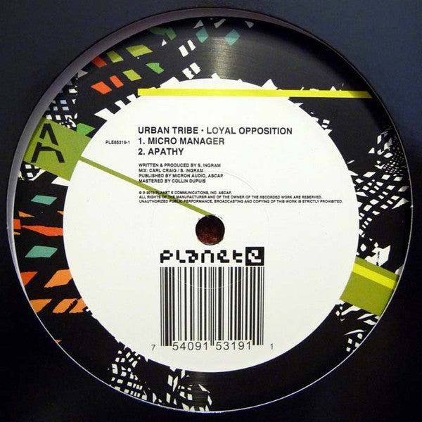 Urban Tribe : Loyal Opposition (12")