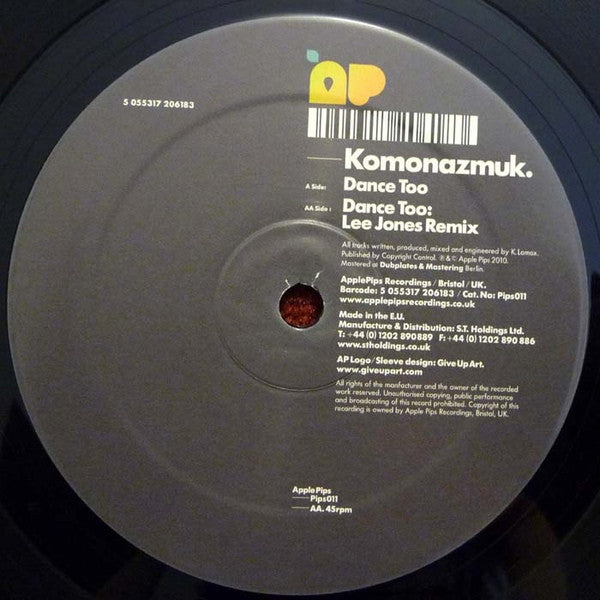 Komonazmuk : Dance Too (12")