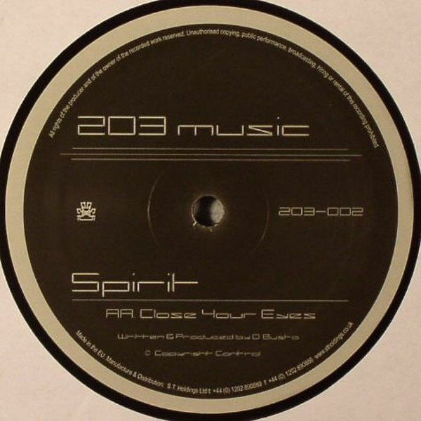 Spirit : Spark / Close Your Eyes (12")