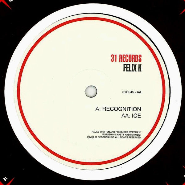 Felix K : Recognition / Ice (12")