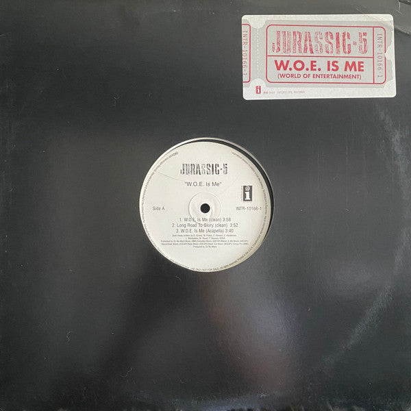 Jurassic 5 : W.O.E. Is Me (12", Promo)