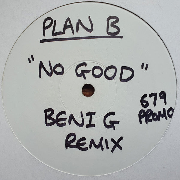 Plan B (4) : No Good (Remixes) (12", Promo, W/Lbl)