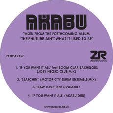 Joey Negro Presents Akabu : If You Want It All (12")