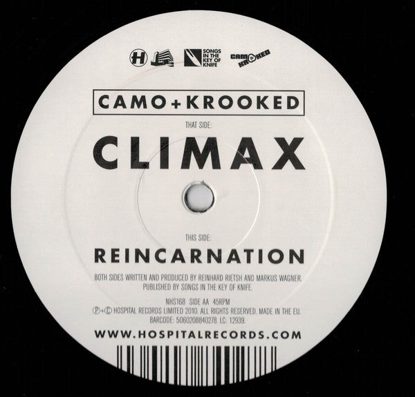 Camo & Krooked : Climax / Reincarnation (12")