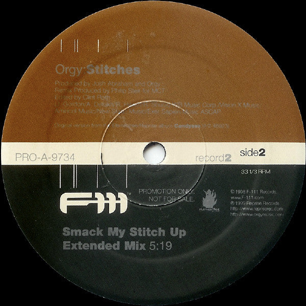 Orgy : Stitches (2x12", Promo)