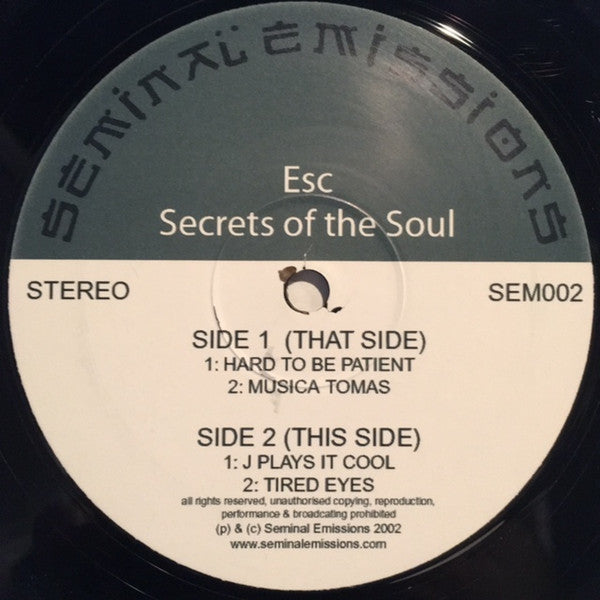ESC (2) : Secrets Of The Soul (12")