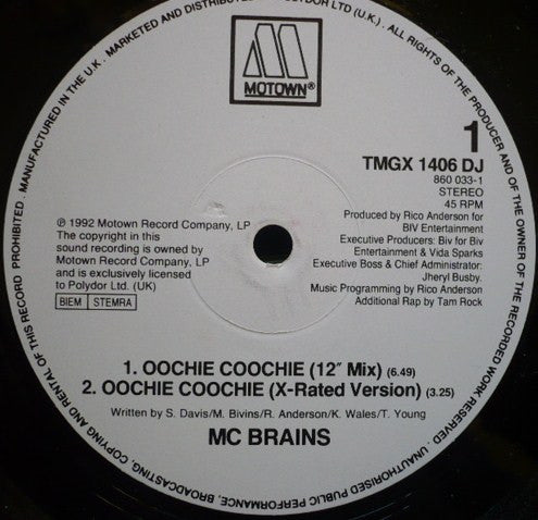 MC Brains : Oochie Coochie (12")